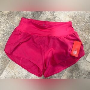 NEW NWT TGP the gym people pink running athletic shorts L large